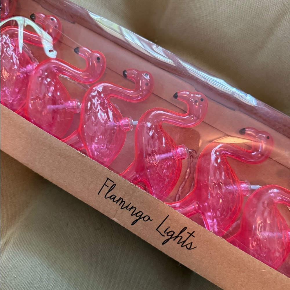 Pink Flamingo String Lights - Picture 2 of 4